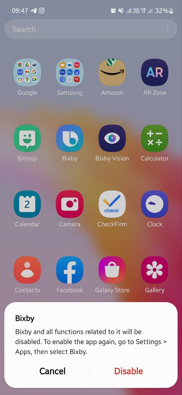 Samsung pre-installed apps delete