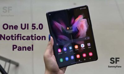 Samsung Fold 3 One UI 5.0 Notification panel