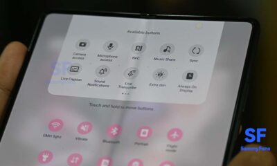 Samsung Fold 3 One UI 5.0 Quick Settings