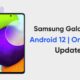 Samsung Galaxy A52 Android 12 update