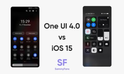 One UI 4.0 vs iOS 15 dark mode