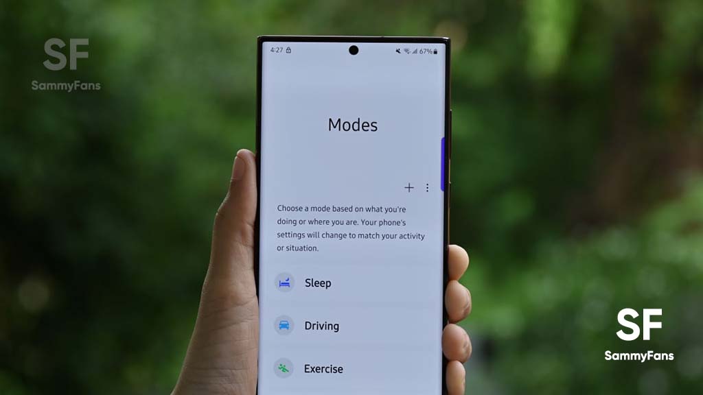 Samsung One UI 5.0 Modes