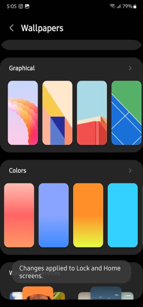 One UI 5.1 Color Palette