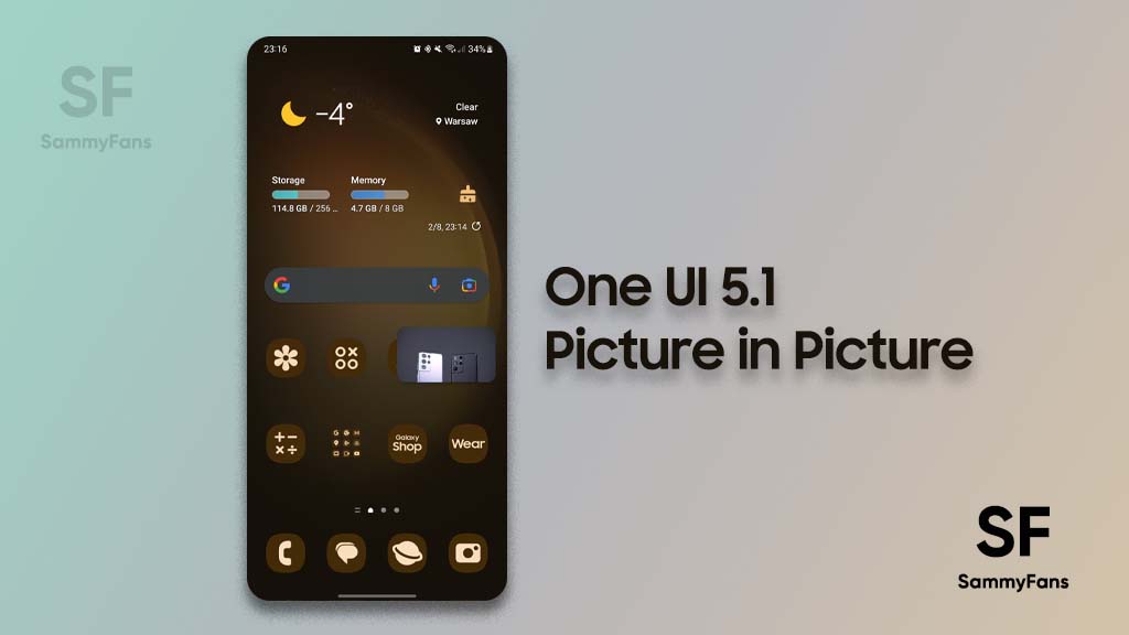 One UI 5.1 Picture in Picture