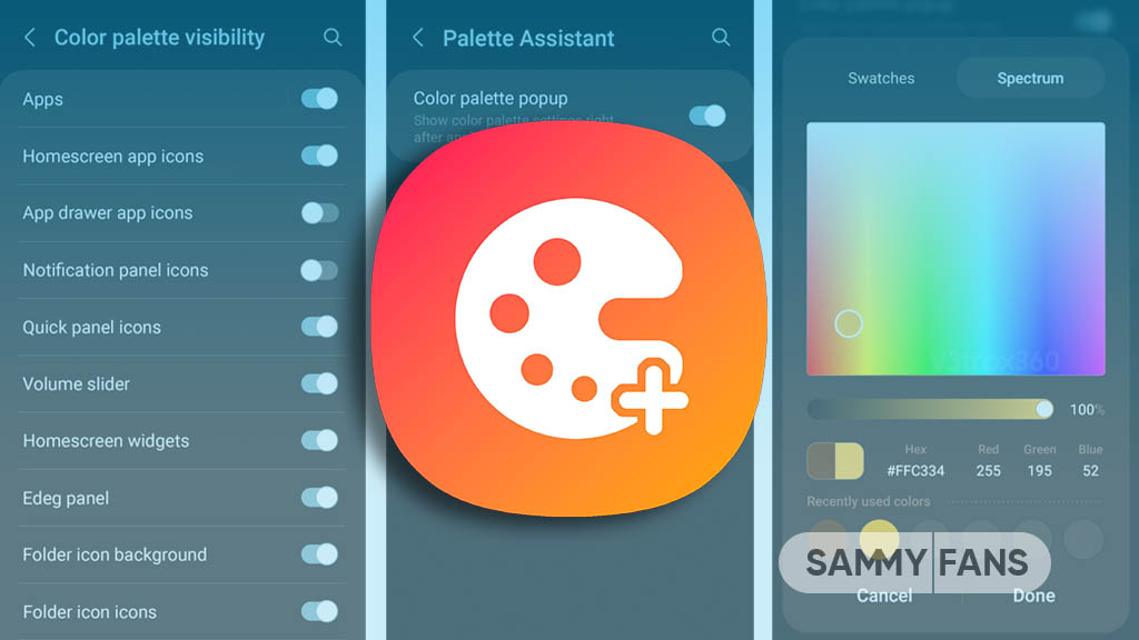 Samsung One UI 6 Palette Assistant