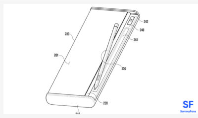 Samsung Rollable display S pen patent