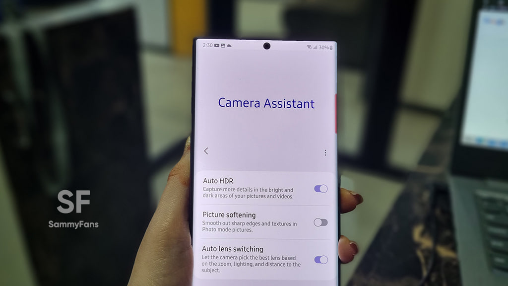 Samsung One UI 5.1 Camera features