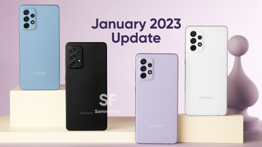 Samsung Galaxy A72 January 2023 update