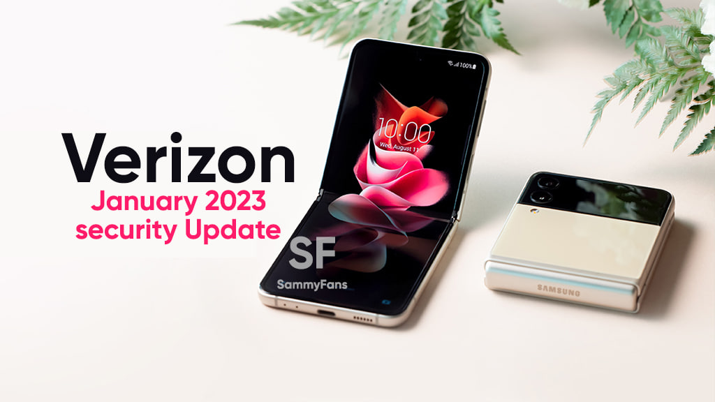 Samsung Z Fold Flip 3 January 2023 update verizon