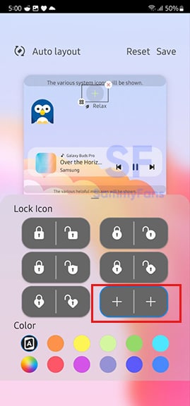 Samsung Lock Icon