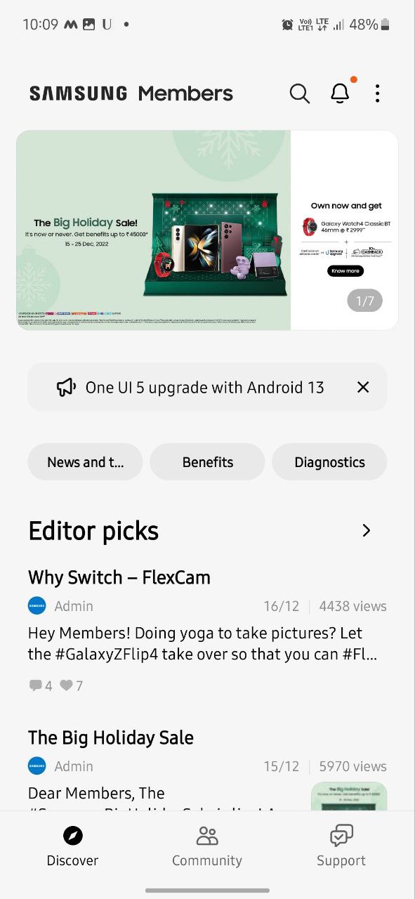 Samsung Member 4.4.00.15 update