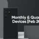 Samsung Monthly Quarterly Devices February 2023