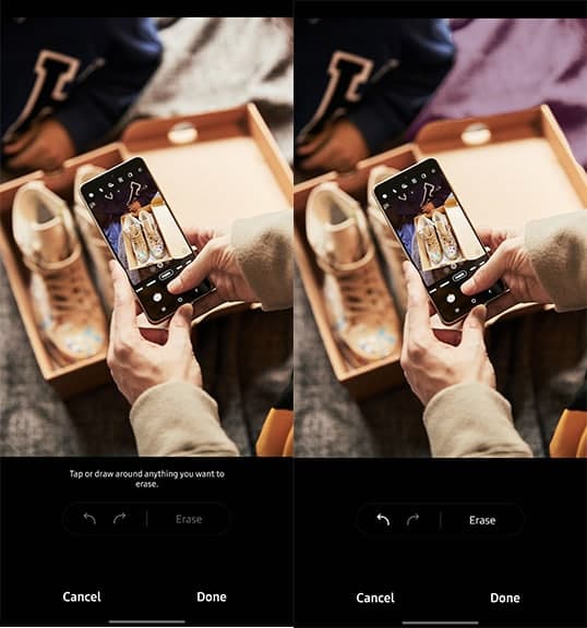 Samsung One UI 4.0 Object Eraser