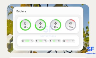 Samsung One UI 5 Battery Widgets