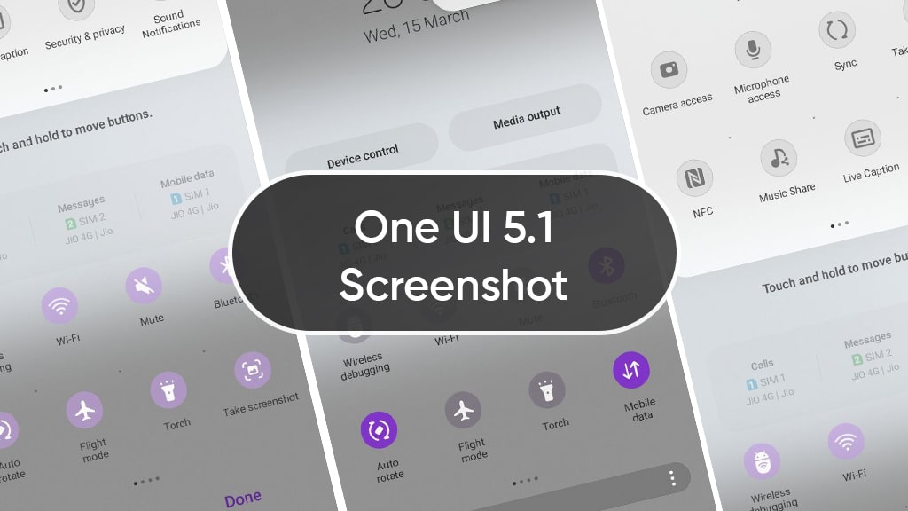 Samsung One UI 5.1 screenshot feature