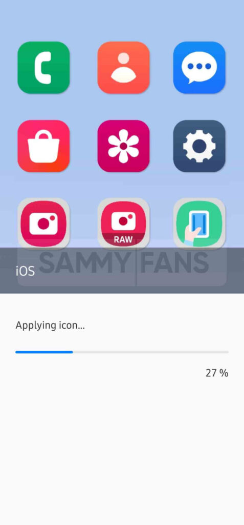 Samsung iOS icons