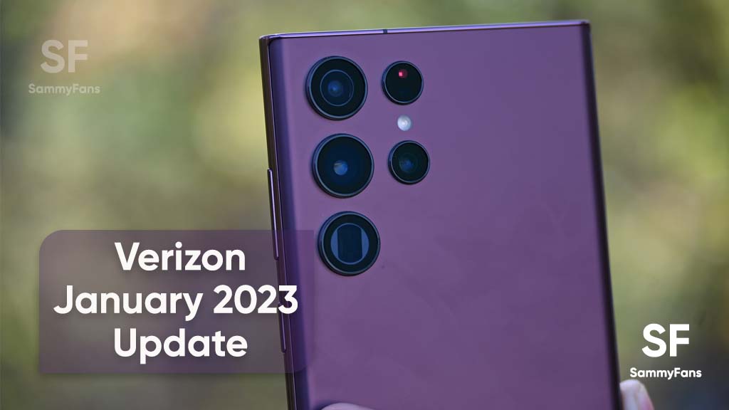 Verizon Samsung January 2023 Update