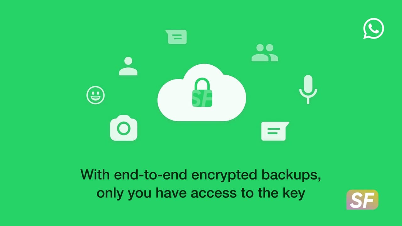 WhatsApp end-to-end encrypted backups